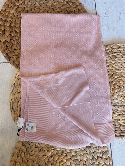 COPERTA SCIALLE ROSA COTONE