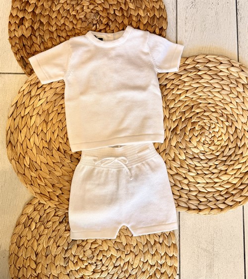 MAGLIA MEZZA MANICA BIANCA COTONE