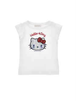 T-SHIRT MEZZA MANICA HELLO KITTY STRASS
