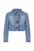 GIUBBINO JEANS BOTTONE GIOIELLO
