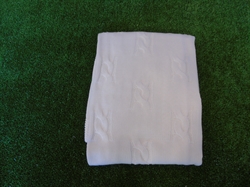 COPERTA COTONE LAVORATA TRECCIA